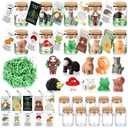 Fumete 50 Set Employee Appreciation Gift for Coworkers Graduation Teacher Nurse Funny Resin Animal Mental Health Stress Relief Gifts Positive Desk Inspirational Card Office Team Thank You Gift