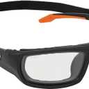 Klein Tools 60470 Safety Glasses, ANSI Z87.1+ Pro Full Frame Gasket Safety Glasses, Clear Lenses, UV Protection, Anti-Fog, Scratch Resistant