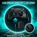 YPBDAN MD33 Wireless Gaming Headset for Xbox Series X|S, Xbox One, PS5, PC 60H Playtime Bluetooth Headphones with Noise Canceling Mic, 3D Surround