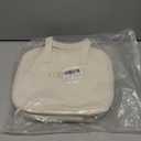 VIDIBESTY Travel Makeup Bag Skin-feel Leather, Large Capacity Cosmetic case for Women, Waterproof Portable Make up Organizer with Divider and Handle for Toiletries, Beauty Essentials (Beige)