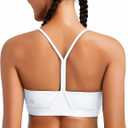 RUNNING GIRL Sports Bras for Women, Y-Back Medium Support Workout Sports Bra Padded Racerback Supportive Bras Push up, M