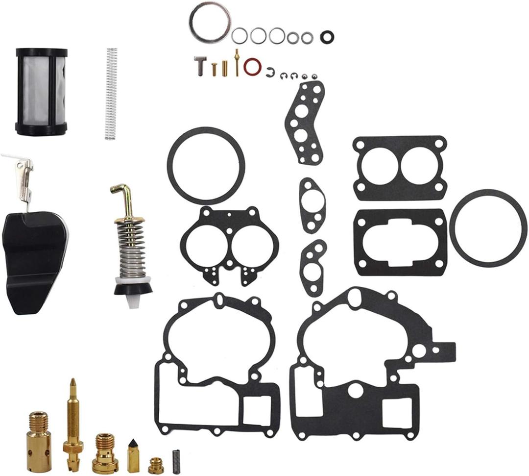 Autoparts Carburetor Repair Kit Replacement for Mercruiser Marine 2-Barrel 3302-804844002