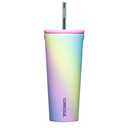 Corkcicle Cold Cup Insulated Tumbler with Lid and Straw, Rainbow Unicorn, 24 oz – Reusable Water Bottle Keeps Beverages Cold for 12hrs, Hot 5hrs – Cupholder Friendly Tumbler, Lid for Flexible Sipping