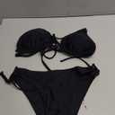 OZICERD 2 Piece Bikini Sets for Women Halter Triangle Bikini Tops Brazilian String Swimsuit Full Coverage Bottom Bathing Suit (Large)