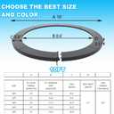 Waterproof Trampoline Spring Cover 10-16ft, Pad Replacement, No Holes