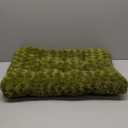 KSIIA Washable Dog Bed Comfy Dog Crate Pad Deluxe Plush Pet Bed Non-Slip Kennel Pad for Small Dogs, 23" x 18", Green