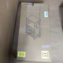 Tall Nightstand Set of 2 End Table with 2 Drawers Modern Night Stand Narrow Bedside Table Wooden Side Table with Upper Open Shelf Solid Feet for Bedroom,White