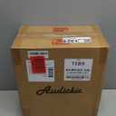 Audickic 2-Light Bathroom Light Fixtures, Brushed Nickel Vanity Light with Globe Clear Glass Shade, Modern Vanity Lighting Fixtures Over Mirror, AD-22280-2W-SN