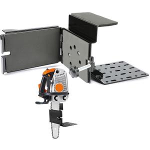 KUAFU Universal Saw Press Chainsaw Bracket for ATV UTV Trailers W/Tubular Hanger Racks Fixed Tool Carrier Mounting Holder Kit