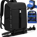 Camera Backpack,Camera Bag for Photographer Professional DSLR/SLR Mirrorless Camera Cases,Fit 15.6 inch Laptop Compartment,Travel Photography Backpack