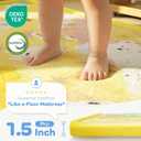 1.5" Thick Baby Floor Play Mat 59x79 Memory Foam Kids Mat(Little Dog)
