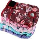 Washable Reusable Female Dog Diapers(5 Pack) Small Medium Large Doggie Puppy & Doggy Dog Diaper, Period Panties in Heat Large Butterflies and Dragonflies
