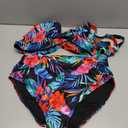 Aqua Eve Women Underwire Bikini Set - High Waisted Two Piece Swimsuit Tummy Control Bathing Suit 2025 Push Up Swimwear, L