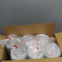 SHENLIU 600 Pcs Clear Flat Lids Plastic Disposable PET Cup Lids with Straw Slot Fits for 12 oz/16 oz/20 oz/24 oz Cups for Summer Iced Coffee, Ice Cream, Slush, Milkshake, Home, Party, Travel