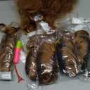 French Curl Crochet Braiding Hair Synthetic French Curl Crochet Hair Extensions for Black Women Lightweight Pre Stretched Bouncy Hair for Braids #30 Color 24 Inch