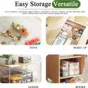 bealy 2 Pack Refrigerator Organizers and Storage, Stackable Clear Pull out Drawer Organizer Bins, BPA-Free Fridge Organizer and Storage for Fruit, Produce, Drink, Snack and Food Storage Containers