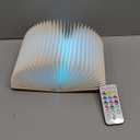 Unique Gifts for Book Lovers Women, 12 Colors Portable Book Lamp with Remote, Folding Book Light, Lovely Gift for Christmas, Birthday, Back to School & Bookshelf & Home Decor (Maple)