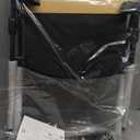 FYLICA Foldable Office Chair with PU Wheels and Smooth Armrest-Ergonomic Mesh Bouncing Back, Stackable Conference Room Chair, Office Guest & Reception & Meeting Chair (Black)