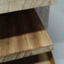 Fabric Wall Cubicle Shelf with Hooks for Work Decor, 11.8' Wooden Cubicle Organizer Storage Shelf with Hangers Cubicle Accessories for Women Men Desk, 2 Pack