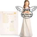 Retirement Gift for Woman 2025 - Happy Retirement Gifts for Coworker Teacher Nurses Boss Mom Grandma Sister Retirees Women Retirement Party Decorations with Angel Figurine Retirement Blessing Card
