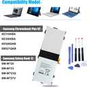 EB-BW720ABE Battery EB-BW720ABA for Samsung Chromebook Plus V2 XE310XBA XE350XBA XE520QAB XB521QAB XE525QBB XE520QAA K01US K02US K03US K04US KA1US KB1US KC2US;SM-W720 W723 W723Q BA43-00390A AA-PBMN2H0