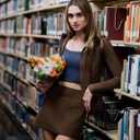 Colorfulkoala Dreamlux Skirts for Women High Rise Athletic Golf Tennis Skorts Built-in Shorts with Pockets (Cocoa)