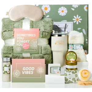 Product Image Care Package for Women Get Well Gift Baskets After Surgery Birthday Gifts for Women Self Care Gifts Relaxing Spa Gifts Thinking of You Gifts Blanket