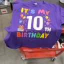 Kids It's My 10th Birthday 10 Ten Happy Birthday Boys or Girls T-Shirt L