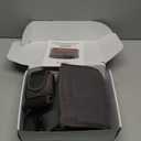 Lower Back Massager with Heat, Heating Pad for Back, Stomach Heating Pad, Waist Belt Wrap with Heat Vibration 3 Levels Adjustable, Touchscreen Control, Adjustable Size, Gifts for Dad Mom (Grey)