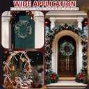 2 x Christmas Mesh Tubing for Crafts White Deco Mesh Tubing for Wreath 8 mm x 25 Yards Metallic Foil Poly Tube Flexible Metallic Foil Ribbons for DIY, Gift Wraps, Christmas Tree Decor