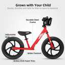 JOYSTAR 12/14 Inch Kids Balance Bike for 18months-5 Years Old Boys Girls, Lightweight Toddler Balance Bikes with Footrest and Handlebar Basket or Doll Seat, 14 Inch Wheels