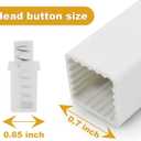 Showingo Towel Bar Replacement Rod 24 Inches Adjustable Spring End Wall Mount Replacement Towel Bar for Ceramic Holder Bathroom Kitchen Towels Bars Storage (White Towel Holder) (1PC)