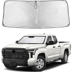 Autovir Windshield Sun Shade Fit for 2022-2024 2025 2026 Toyota Tundra | Sunshade, Front Car Window Shades Sun Visor, Blocks UV Rays & Heat, Car Accessories