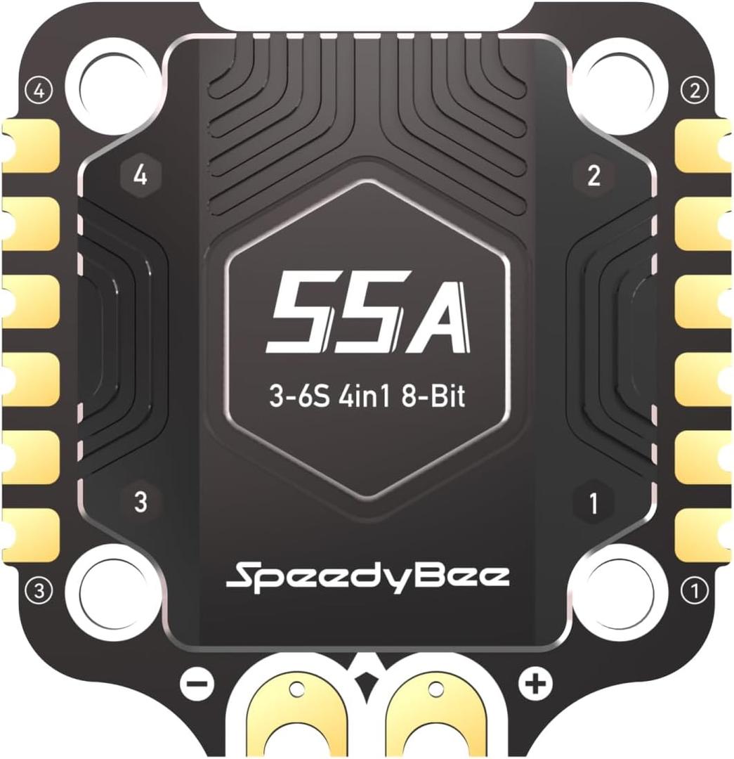 SpeedyBee F405 V4 BLS 55A 30x30 4in1 ESC Board: 3-6S Supported for Speedybee F405 V4 FPV Drone Flight Controller FC Stack