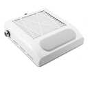 Nail Vacuum Cleaner, Low Noise Nail Dust Collector Adjustable Speed 80W with Reusable Filter, Desktop Nail Vacuum Cleaner, Machine Manicure Pedicure Tool for Acrylic Nail Polishing,Salon & Home(White)