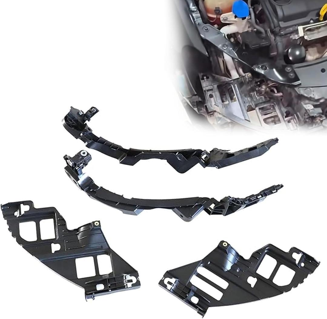 XQSMWF Front Headlight Guide Support Bracket Set Left & Right Side Compatible with Volkswagen Golf GTI MK6 2009-2013 Cabriolet 2012-2016, Replace 5K0807228A 5K0807572 5K0807571 5K0807227A