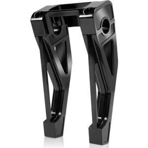 8" Tall Pullback Handlebar Risers 1" Clamping CNC One-Piece Gloss Black Fit for Harley Dyna Sportster M8 Softail Street Bob Low Rider ST Standard FXST FXBB FXBBS FXLRS FXLRST 2018-2024