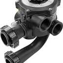 Fexhull SPX0710X32 Multiport Valve Compatible with Hayward Multiport Valves and Sand Filters S200 and S240 Series Pool and Spa Sand Filter, 6 Position
