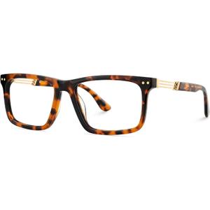 Zeelool Glasses Frames for Men Rectangle Blue Light Glasses Fashion Designer Fake Eyeglasses Anti Eyestrain Emerson
