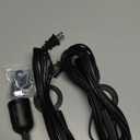 Plug in Pendant Light Cord - 16Ft Hanging Light Kit E26/E27 Light Socket Hanging Lantern Lamp Cord with On/Off Switch,Socket Rings, 2 Pack, Black