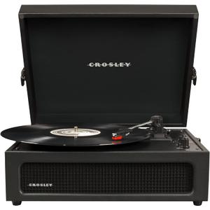 Crosley CR8017B-BK Voyager Vintage Portable Vinyl Record Player Turntable with Bluetooth in/Out and Built-in Speakers, Black
