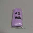 #1 Mom Coral Fleece Slipper Socks with Cupcake Gift Box Mom, Grandma, Niece, Aunt, Sister, Daughter Gifts(Hot Pink/Purple) (Purple)