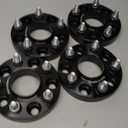 dynofit 1Inch 5x4.5 Wheel Spacers for Hyundai Elantra, Sonat and Genesis Coupe, 5x114.3mm PCD, 67.1 Hub Bore Wheel Adapter Compatibility with Ford Fusion Escape Mazda Jeep Kia, M12x1.5 Stud