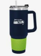 logobrands Seattle Seahawks 40oz. Travel Tumbler with Handle