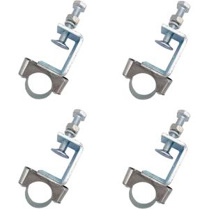 4Pcs I Beam Cable Clamp for Pipe, Galvanized Steel Conduit Hanger with Beam Clamp Conduit Cable Hanger Ring Fit for 1-1/4"(32mm)