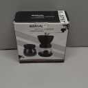 Manual Coffee Grinder 48 Adjustable Settings, 80g Large Capacity, Conical Burr Hand Mill for Home, Travel, Camping, Office, Espresso & Pour Over, 2 Jars