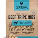 Vital Essentials Freeze Dried Dog Treats | Beef Tripe Nibs (Large Bites), Single Protein | Premium Quality | Grain Free Training Treats for Dogs, 14 oz Bag
