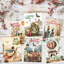 4 x Fancy Land African American Nativity Christmas Cards Foil Embossed Black Religious Holiday Greeting Cards Bulk with Envelopes for Christian Holy Family Supplies 24Pcs