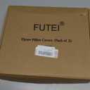 FUTEI Pack of 2 Khaki Decorative Throw Pillow Covers 20x20 Inch Soft Cozy Solid Boucle Textured Cushion Case, Modern Home Decor for Couch Bed Living Room