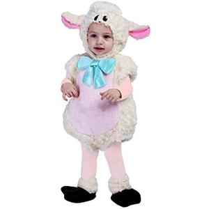 Spooktacular Creations Halloween Baby Lamb Costume, Lamb Costume Toddler for Infant, Kids Halloween Animal Dress Up Party 12-18 Months